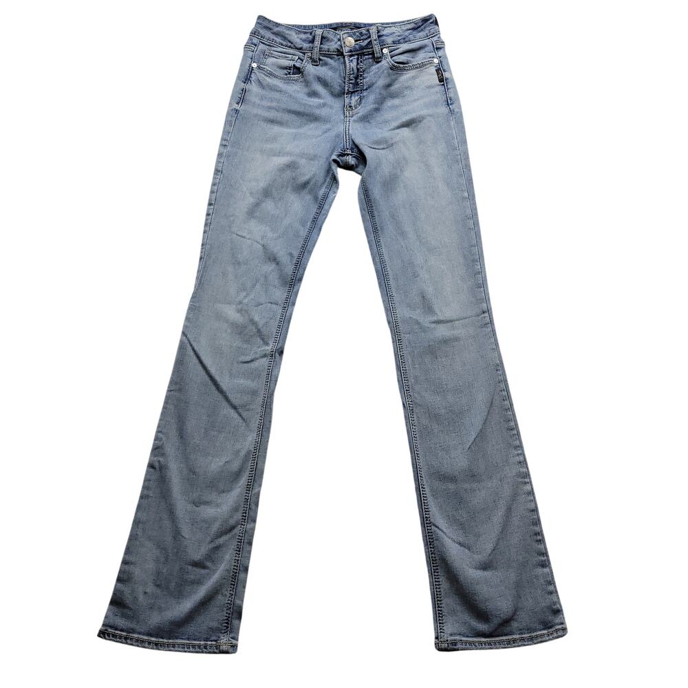 Silver Jeans Suki Slim Boot Women's W29 L35 Light Wash Stretch Jeans
